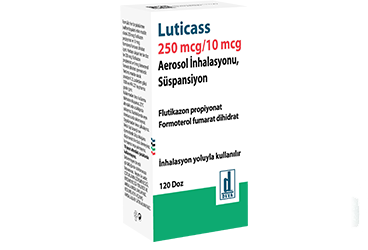 LUTİCASS 250 MCG/10 MCG AEROSOL İNHALASYONU, SÜSPANSİYON, 120 DOZ