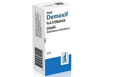 DEMOXIF %0,5 GÖZ DAMLASI, ÇÖZELTİ, 5 ML, 1 ŞİŞE