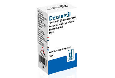 DEXANETİL % 0,1 + % 0,3 GÖZ DAMLASI, ÇÖZELTİ, 1 ADET