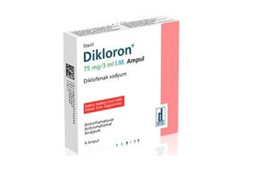 DIKLORON 75 MG/3 ML IM ENJEKSİYONLUK ÇÖZELTİ, 4 AMPUL
