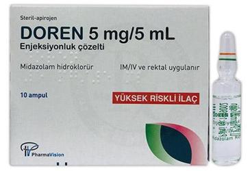 DOREN 5 MG/5 ML ENJEKSIYONLUK ÇÖZELTI, 10 ADET