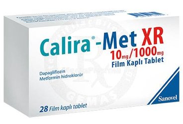 Calira-Met XR 10 mg/1000 mg Film Kaplı Tablet (28 adet)