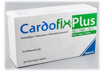 CARDOFIX PLUS 10 MG/160 MG/12.5 MG FILM KAPLI TABLET ,FILM KAPLI TABLET, 28 ADET
