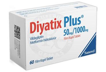 Diyatix Plus 50 mg/1000 mg Film Kaplı Tablet, 60 ADET