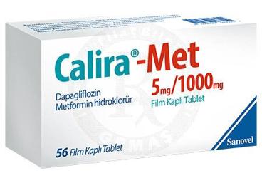 Calira-Met 5 mg/1000 mg Film Kaplı Tablet, 56 ADET