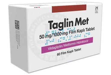 Taglin Met 50 mg/1000 mg Film Kaplı Tablet, 60 ADET