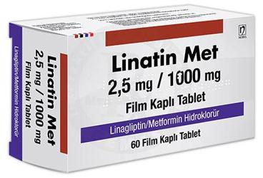 LİNATİN MET 2,5 MG/1000 MG FİLM KAPLI TABLET, 60 ADET