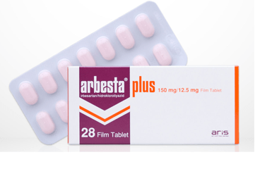 ARBESTA PLUS 150 MG/12.5 MG FILM KAPLI TABLET, 28 ADET