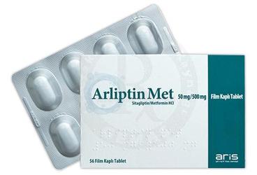ARLİPTİN MET 50 MG/500 MG FİLM KAPLI TABLET, 56 ADET