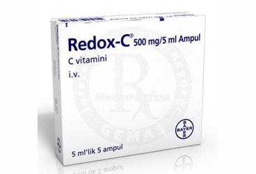 REDOX-C 500 MG/5 ML IV ENJEKSIYONLUK COZELTI , 5 ADET