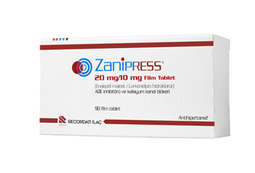 ZANIPRESS 20 MG/10 MG FILM TABLET, 90 ADET