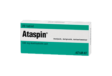 ATASPIN 500 MG TABLET, 20 ADET