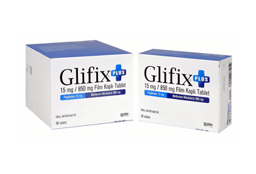 GLIFIX PLUS 15/850 MG FILM KAPLI TABLET, 30 ADET