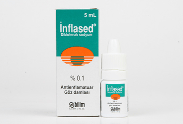 İNFLASED % 0.1 GÖZ DAMLASI, ÇÖZELTİ, 5 ML