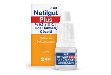 Netilgut Plus % 0,3+ % 0,1 Göz Damlası, Çözelti, 5 ml