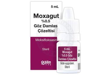 Moxagut % 0,5 Göz Damlası, Çözelti, 1 ADET