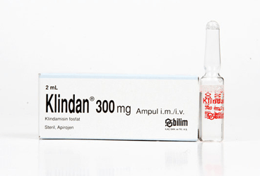 KLİNDAN 300 MG/2 ML IM/IV ENJEKSİYONLUK ÇÖZELTİ İÇEREN AMPUL, 1 AMPUL