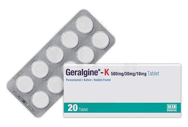 GERALGINE-K 500 MG/30 MG/10 MG TABLET, 20 ADET
