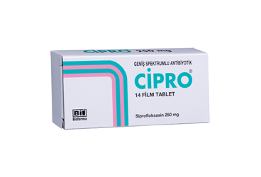 CIPRO 250 MG FILM KAPLI TABLET, 14 ADET