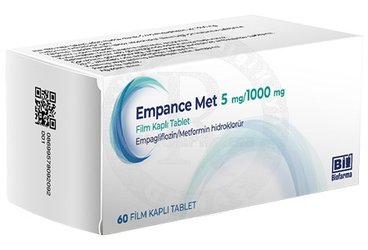 Empance Met 5 mg/1000 mg Film Kaplı Tablet, 60 ADET