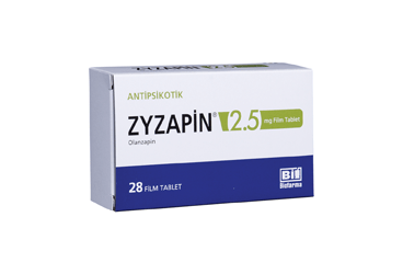 ZYZAPIN 2.5 MG FILM KAPLI TABLET, 28 ADET