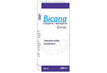 BİCANA 1,5 MG/5 ML + 66,5 MG/5 ML ŞURUP, 100 ML