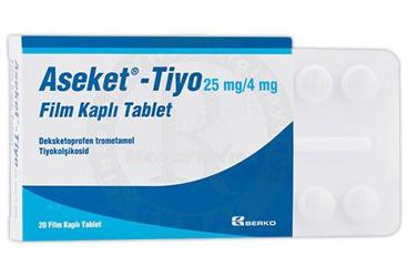 ASEKET-TİYO 25 MG/4 MG FİLM KAPLI TABLET, 20 ADET