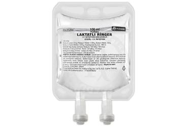 POLİFLEKS LAKTATLI RİNGER IV İNFÜZYON İÇİN ÇÖZELTİ, 100 ML (PVC TORBA) SETSİZ