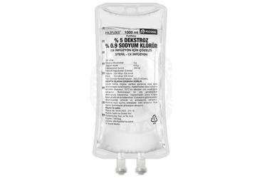POLİFLEKS % 5 DEKSTROZ %0,9 SODYUM KLORÜR IV İNFÜZYON İÇİN ÇÖZELTİ, 1000 ML PVC SETSIZ