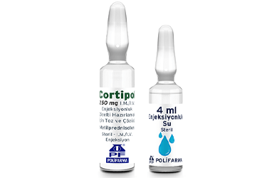 CORTİPOL 250 MG I.M./I.V. ENJEKSİYONLUK ÇÖZELTİ HAZIRLAMAK İÇİN TOZ VE ÇÖZÜCÜSÜ, 1 FLAKON VE 1 AMPUL