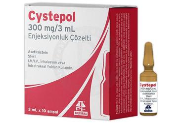 CYSTEPOL 300 MG/3 ML ENJEKSİYONLUK/İNFÜZYONLUK ÇÖZELTİ, 10 ADET