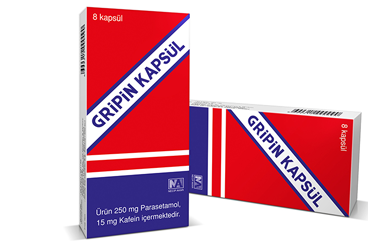 GRIPIN 250 MG/15 MG KAPSÜL, 8 KAPSÜL