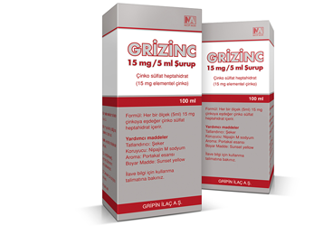 GRIZINC 15MG/5ML ŞURUP, 100 ML