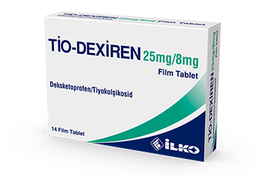 TİO-DEXİREN 25MG/ 8 MG FİLM KAPLI TABLET, 14 ADET