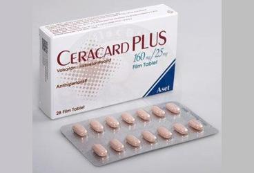 CERACARD PLUS 160 /25 MG FILM KAPLI TABLET, 28 ADET