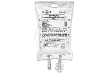 BİOFLEKS İZOLEKS DENGELİ ELEKTROLİT IV İNFÜZYONLUK ÇÖZELTİ, 500 ML (PVC TORBA) SETLİ