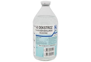 %5 DEKSTROZ %0,45 SODYUM KLORUR ÇÖZELTİSİ, 500 ML SETLI ŞİŞE