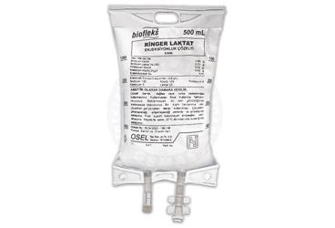 BİOFLEKS RİNGER LAKTAT IV İNFÜZYONLUK ÇÖZELTİ, 500 ML (PVC TORBA) SETSİZ