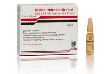 MORFİN HİDROKLORÜR OSEL 0,01 G/ 1 ML ENJEKSİYONLUK ÇÖZELTİ, 10 ADET