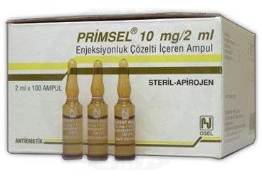 PRIMSEL 10 MG/2 ML IM/IV ENJEKSİYONLUK ÇÖZELTİ (100 AMPUL)
