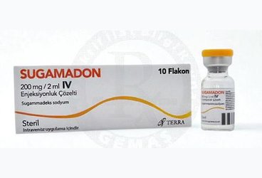Sugamadon 200 mg/2 ml IV Enjeksiyonluk Çözelti (10 adet)