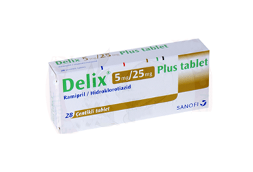 DELIX PLUS 5 MG/25 MG TABLET, 28 ADET
