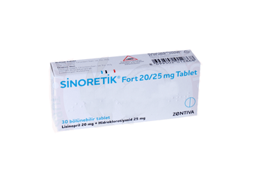 SINORETIK FORT 20 MG/25 MG TABLET, 30 ADET