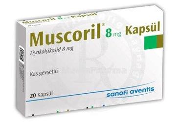 MUSCORIL 8 MG KAPSUL, 20 ADET