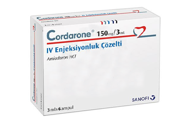 CORDARONE 150 MG/3 ML IV ENJAKTABL ÇÖZELTİ İÇEREN AMPUL, 6 ADET