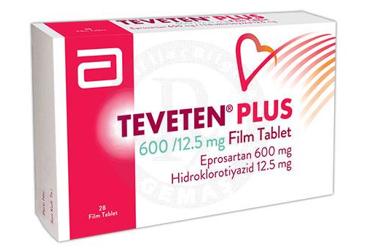 TEVETEN PLUS 600 MG/12.5 MG FİLM KAPLI TABLET, 28 ADET