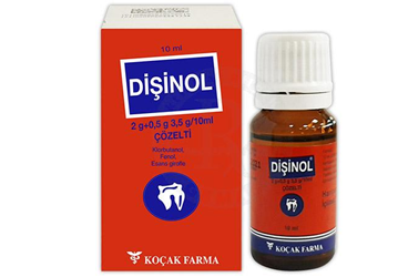 DİŞİNOL 2 G + 0,5 G + 3,5 G/10 ML ÇÖZELTİ