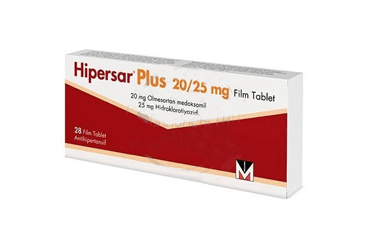 HİPERSAR PLUS 20MG/25MG FİLM KAPLI TABLET, 84 ADET
