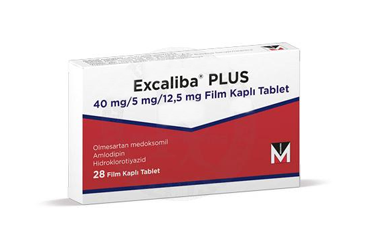 EXCALİBA PLUS 40 MG/ 5 MG/ 12.5 MG FİLM KAPLI TABLET, 28 TABLET