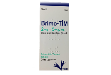 BRİMO-TİM 2 MG+5 MG/ML STERİL GÖZ DAMLASI, ÇÖZELTİ, 5 ML